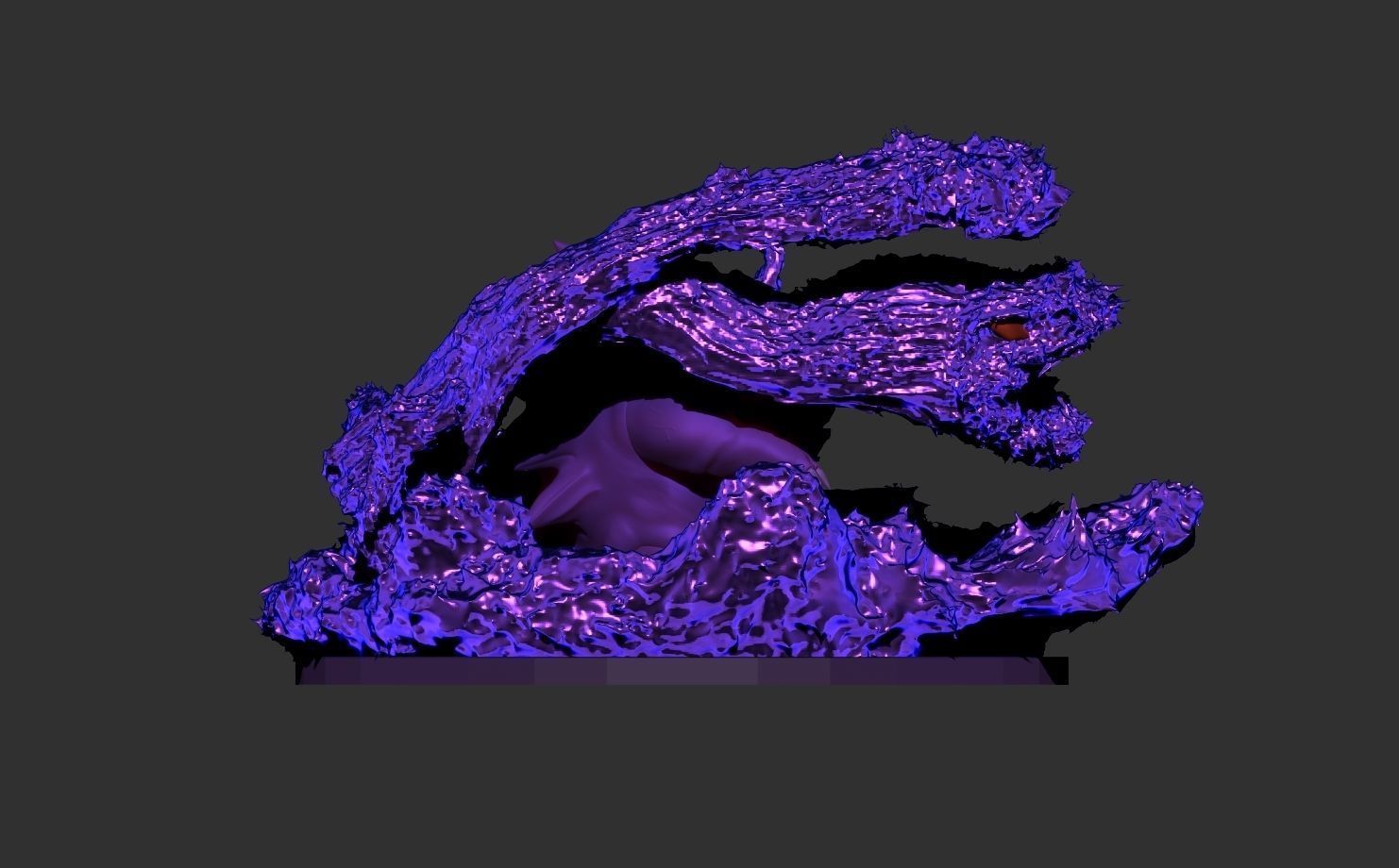 Gengar creature 3D print model_3