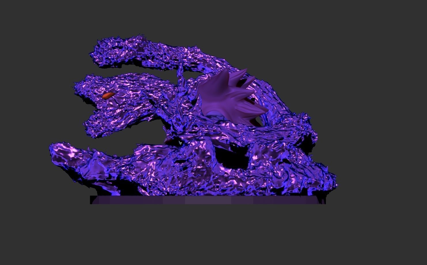 Gengar creature 3D print model_1