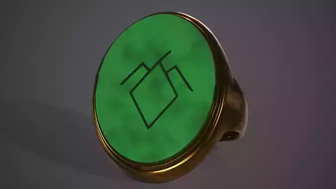 Twin Peaks Ring Low-poly 3D model