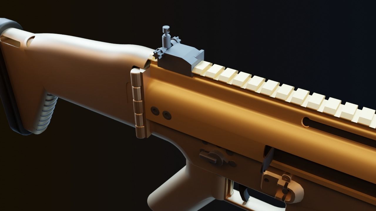 FNSCAR-L Assault-Riffle 3D model_6