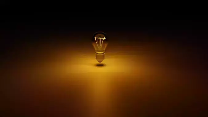 Color Temperature Changing Bulb -Blender 3D model