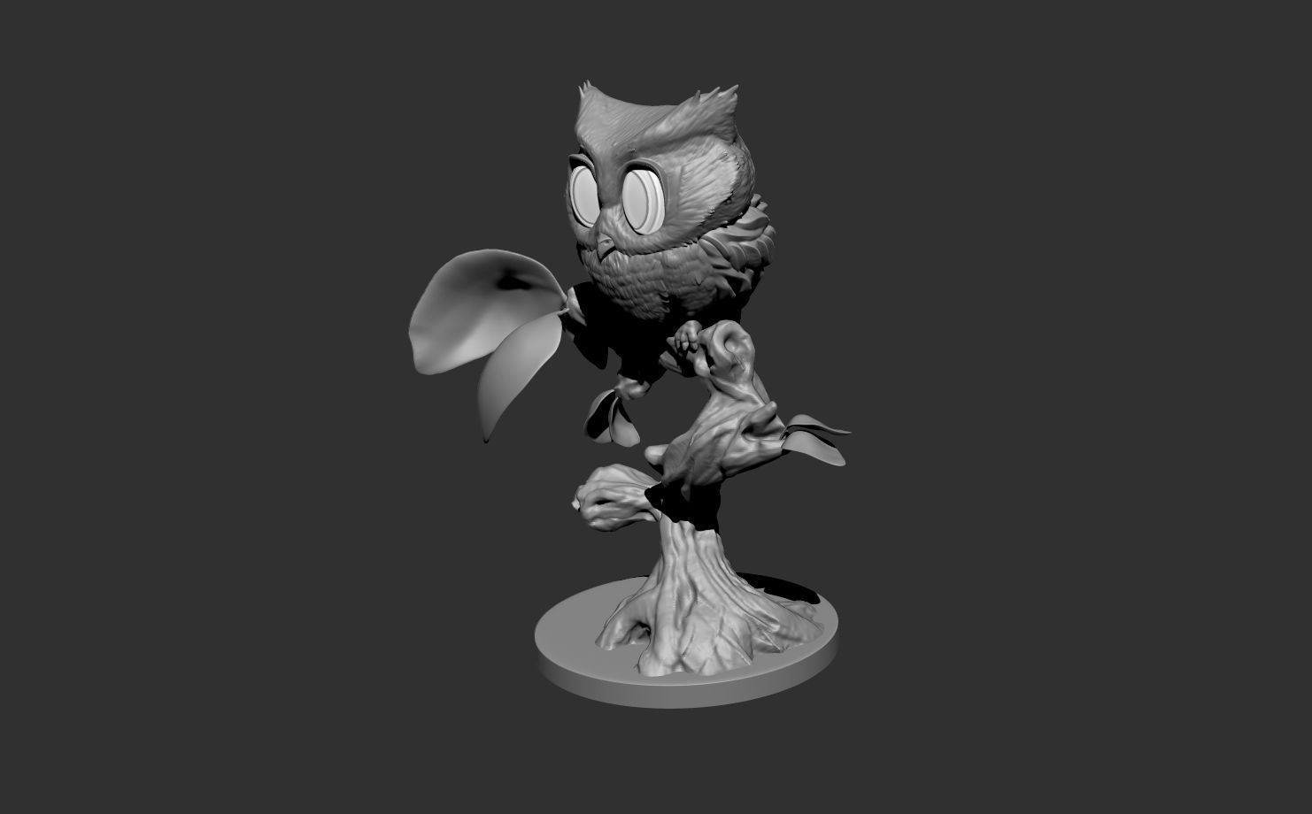 owl Lovely 3D print model_1