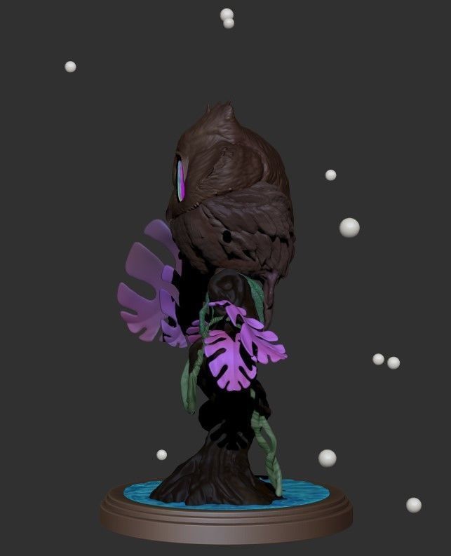 owl Lovely 3D print model_3