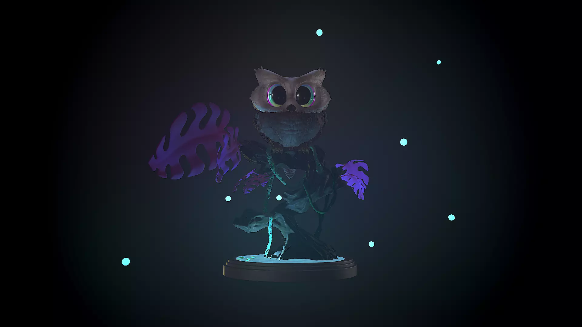 owl Lovely 3D print model_0