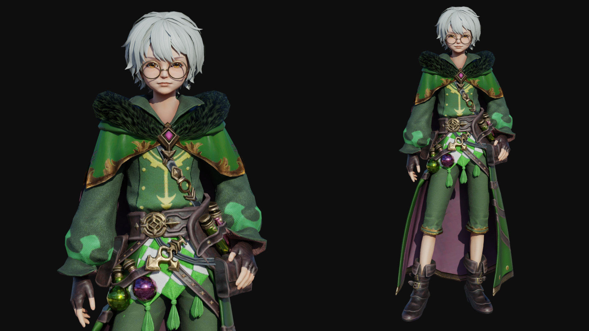 Min Man Low-poly 3D model_2