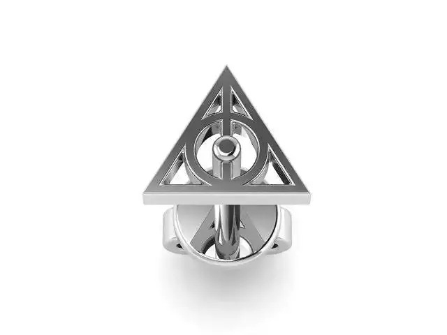 Earring harry potter deathly hallows ring 3D print model