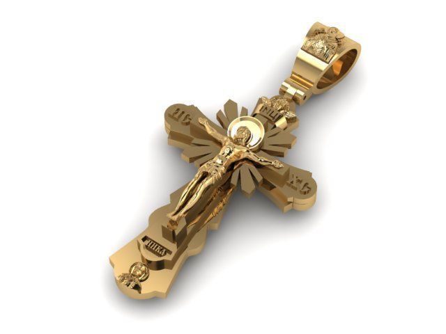 Cross Jesus  3D print model_1