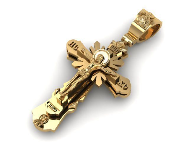 Cross Jesus  3D print model_4