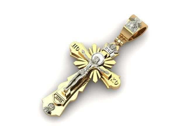 Cross Jesus  3D print model_2