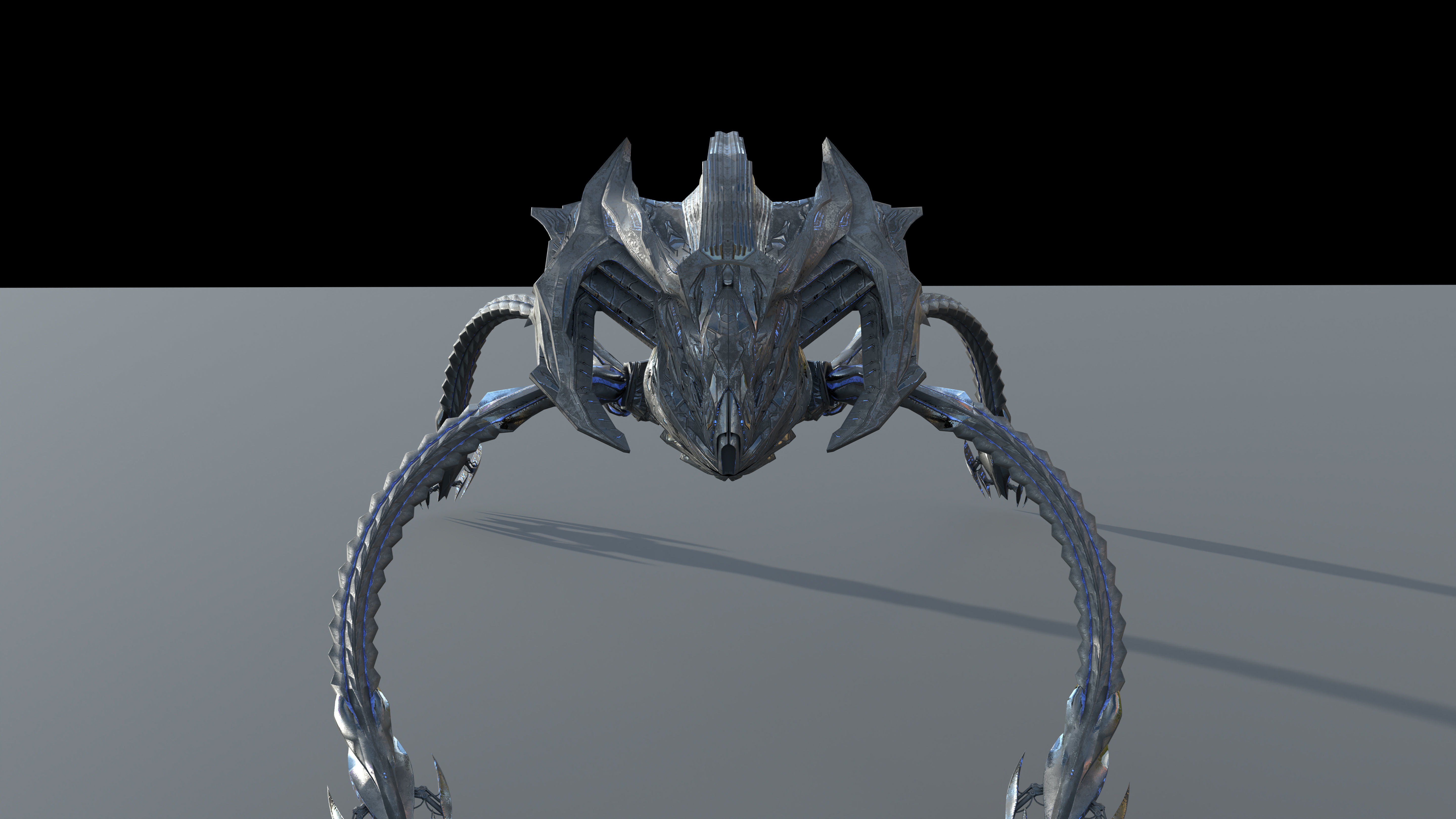 Scifi alien 3D model_7