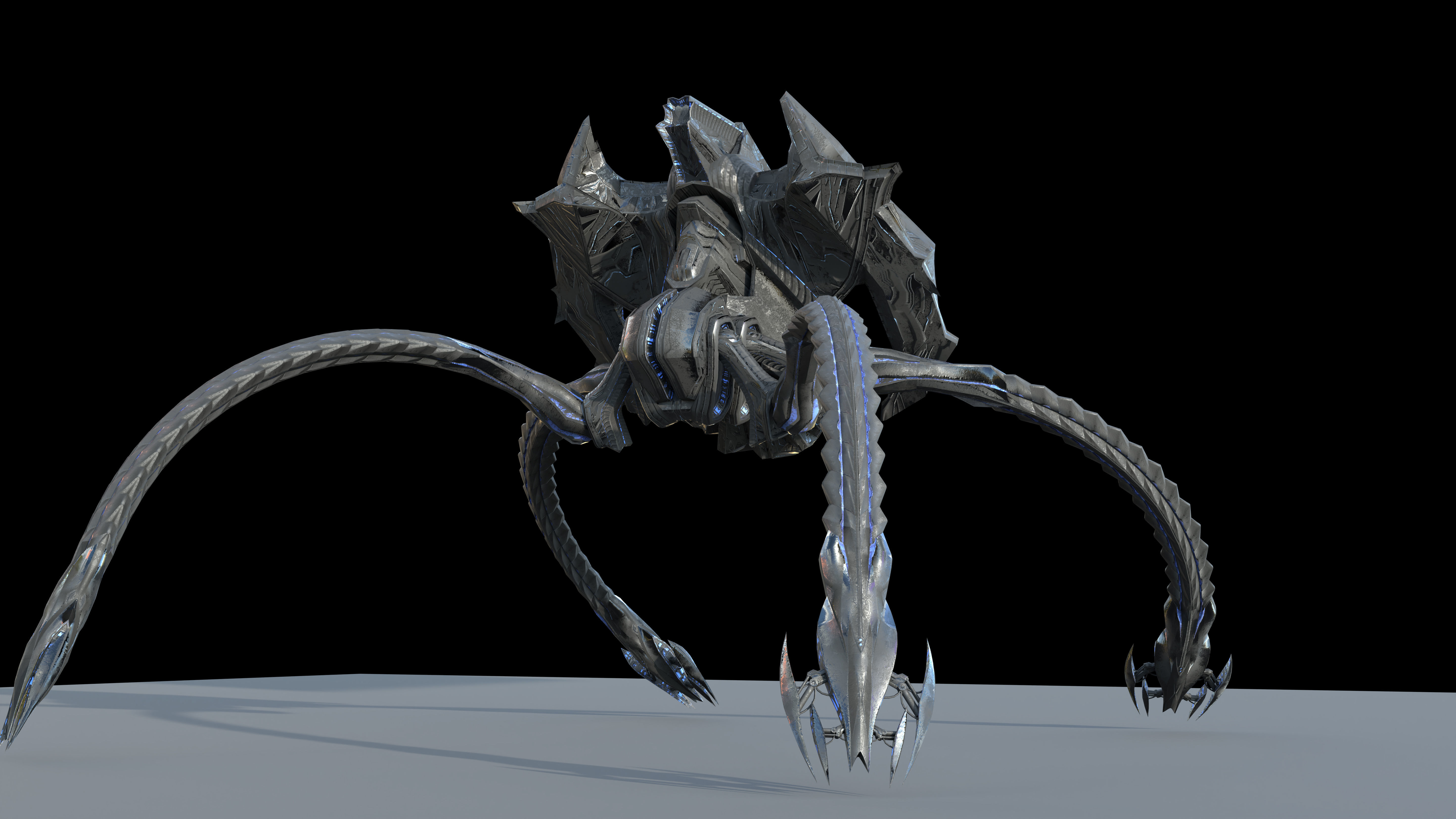 Scifi alien 3D model_3