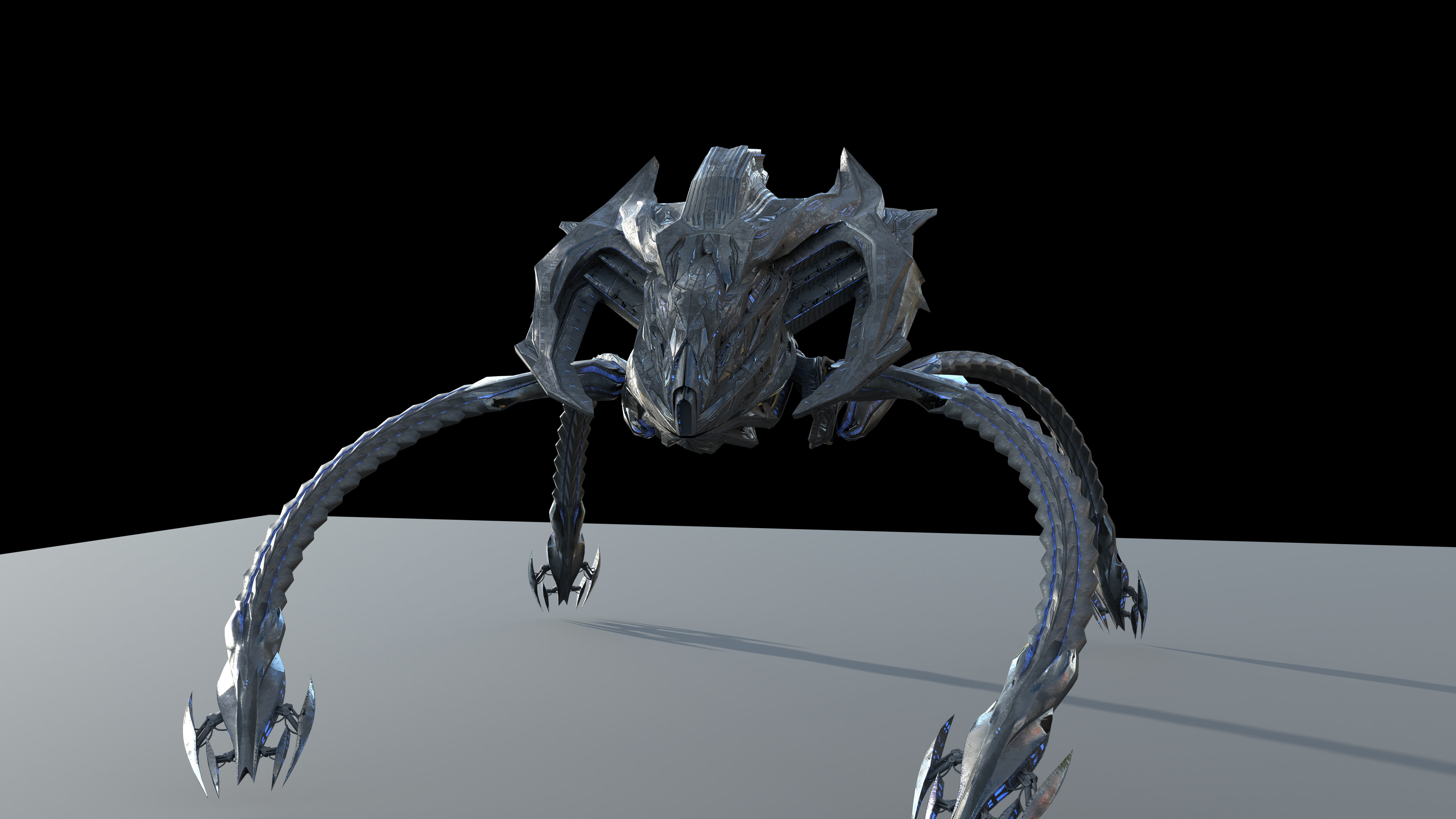 Scifi alien 3D model_9