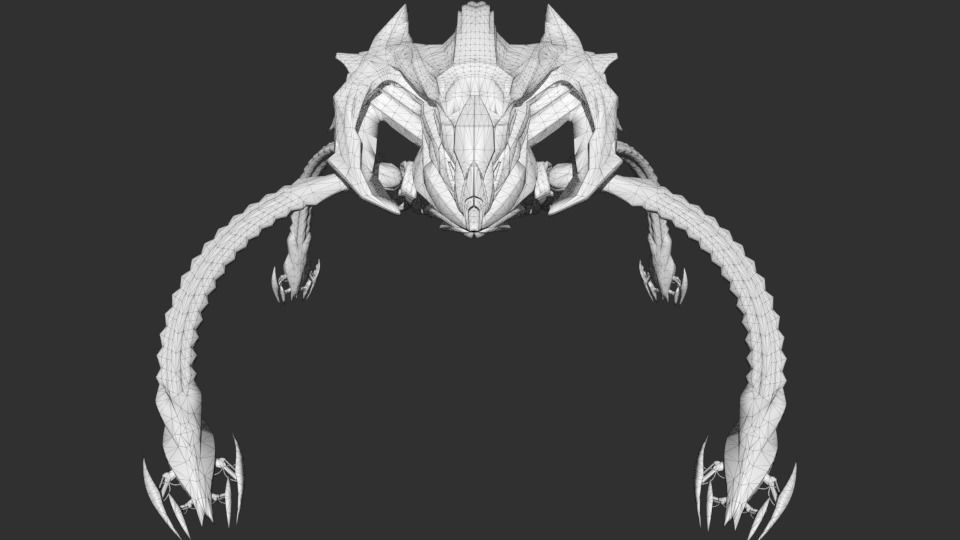 Scifi alien 3D model_11