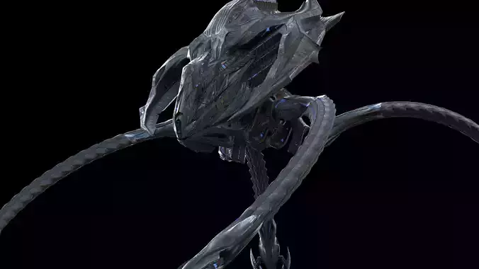 Scifi alien 3D model