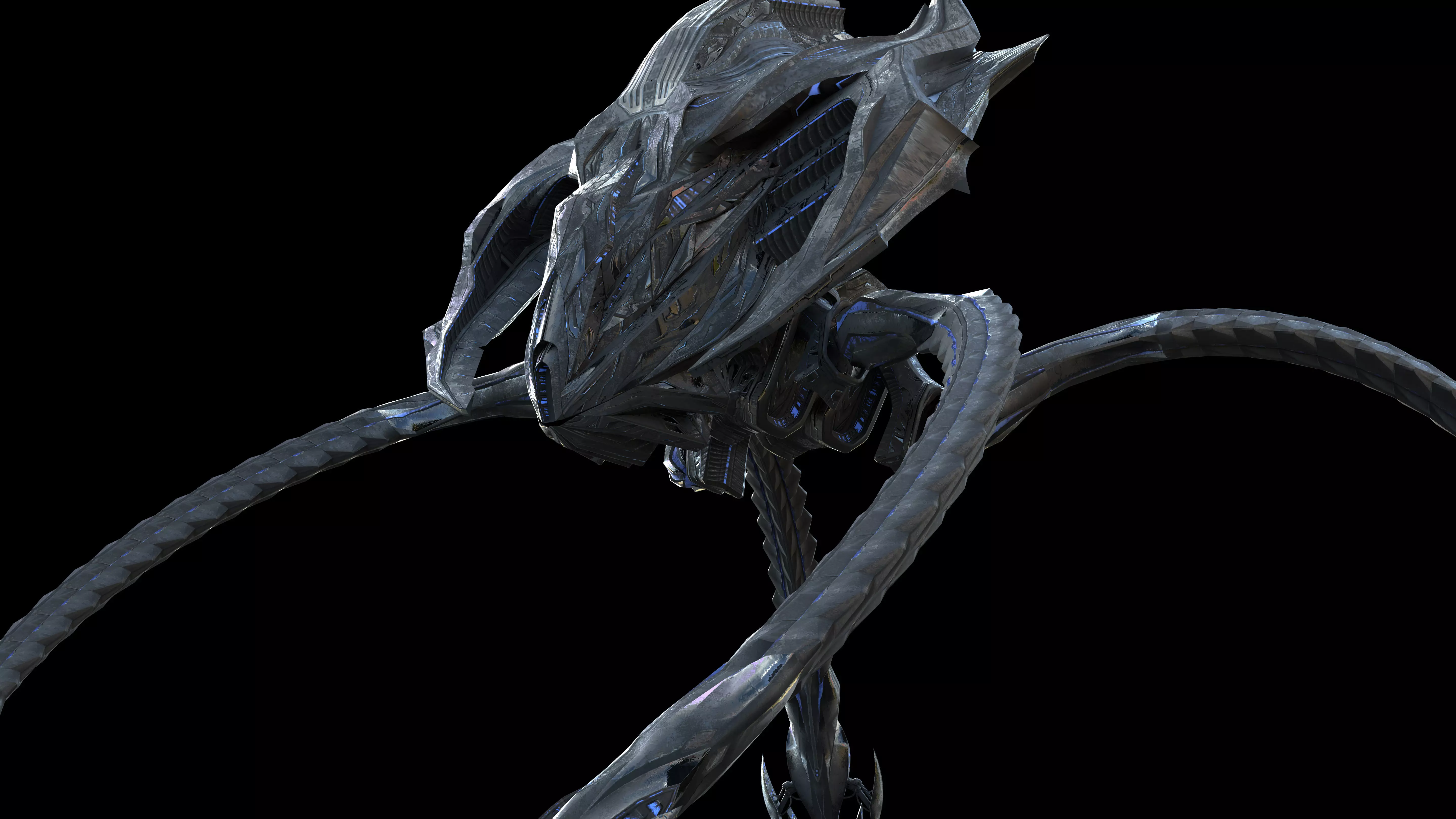 Scifi alien 3D model_0