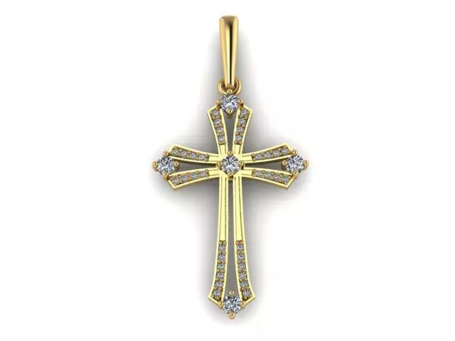 Cross Diamond   3D print model_0