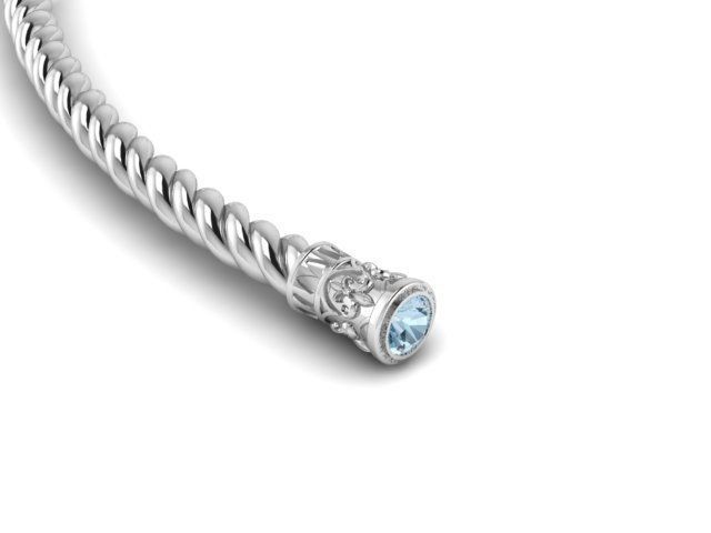 Bracelet Tip 3D print model_1