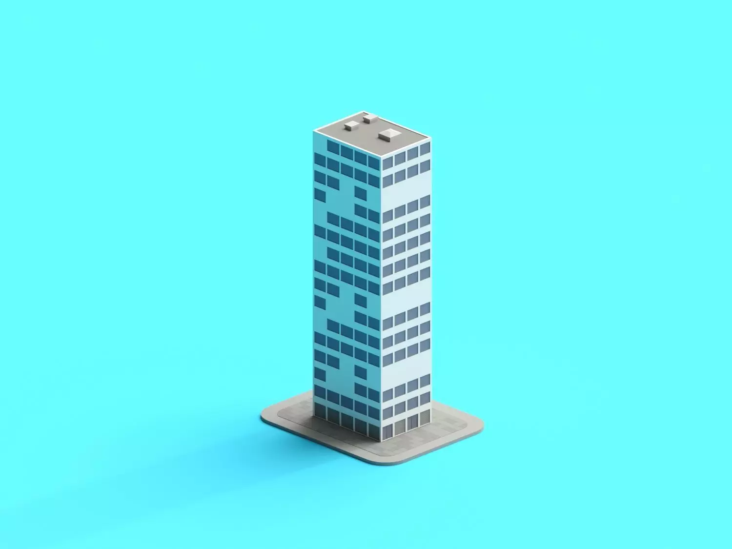 Cartoon Building 04 Low-poly 3D model