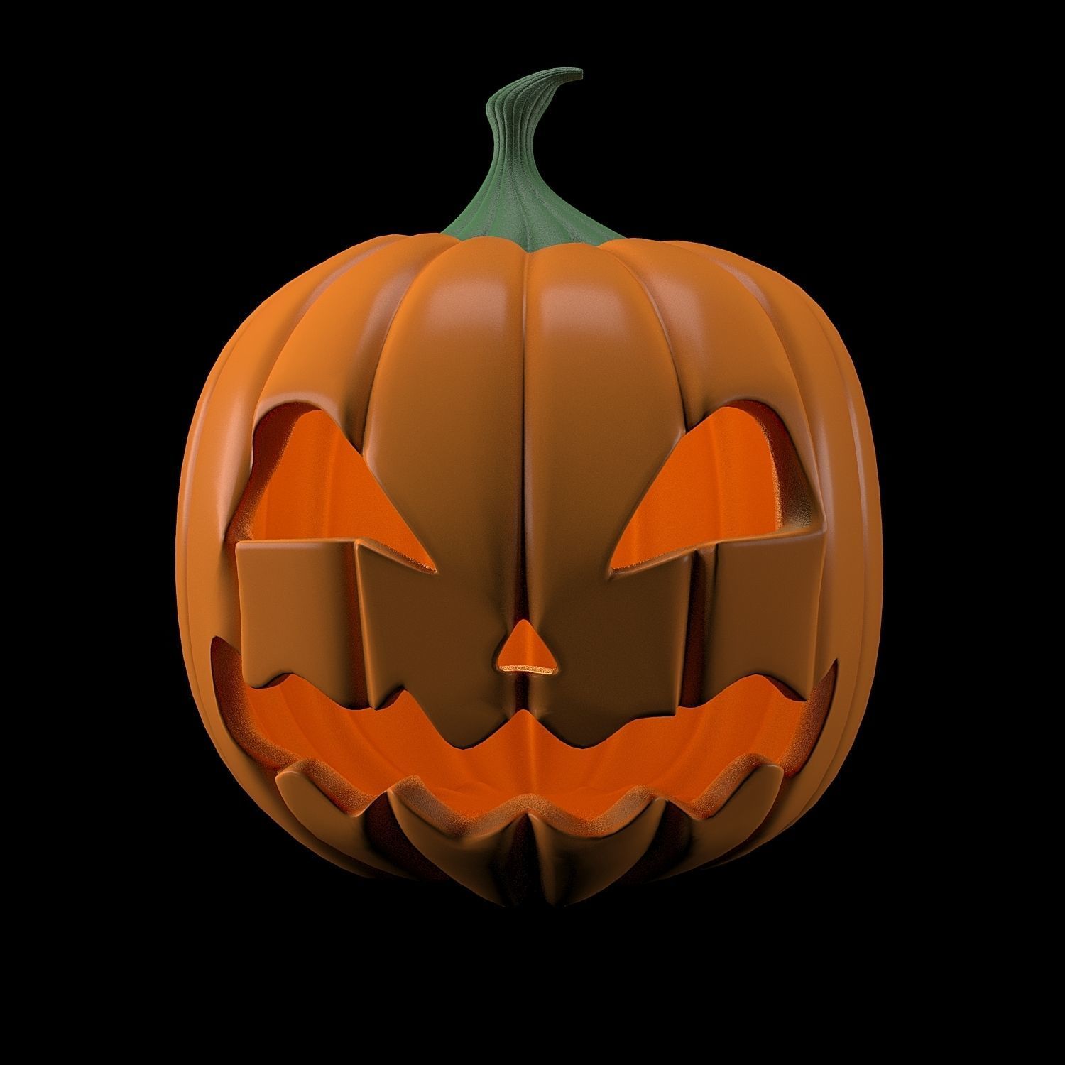Pumpkins for Halloween 3D model_12