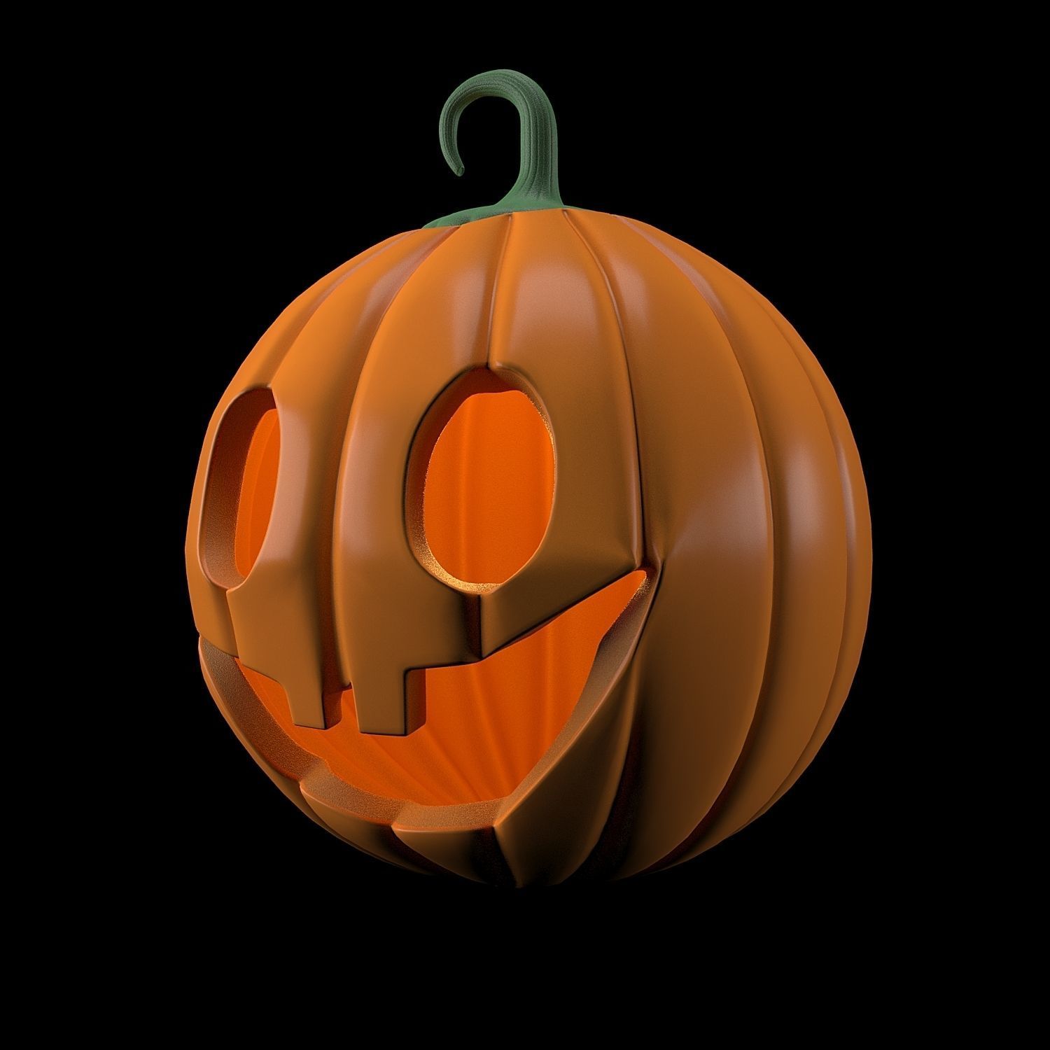 Pumpkins for Halloween 3D model_11