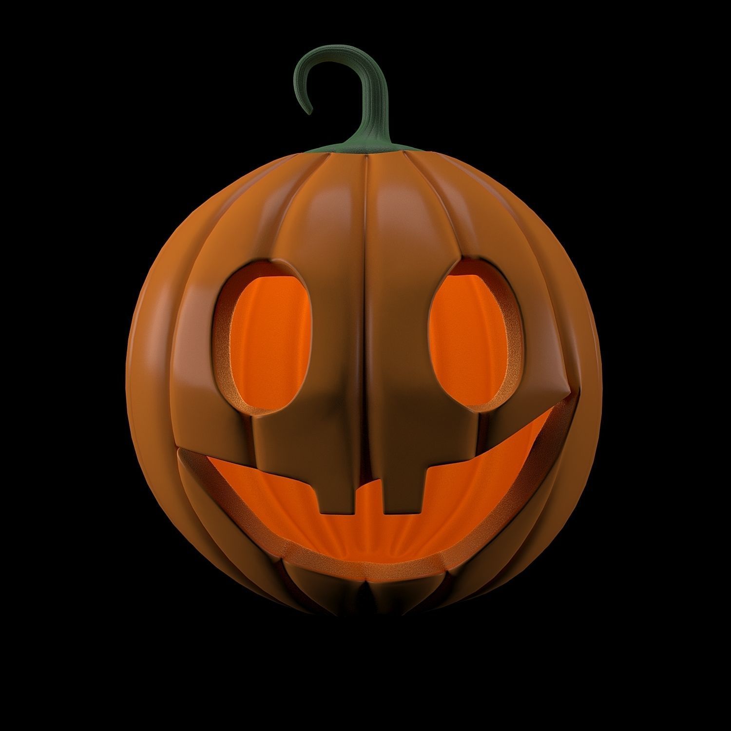 Pumpkins for Halloween 3D model_6