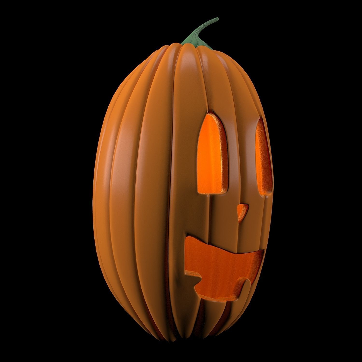 Pumpkins for Halloween 3D model_19