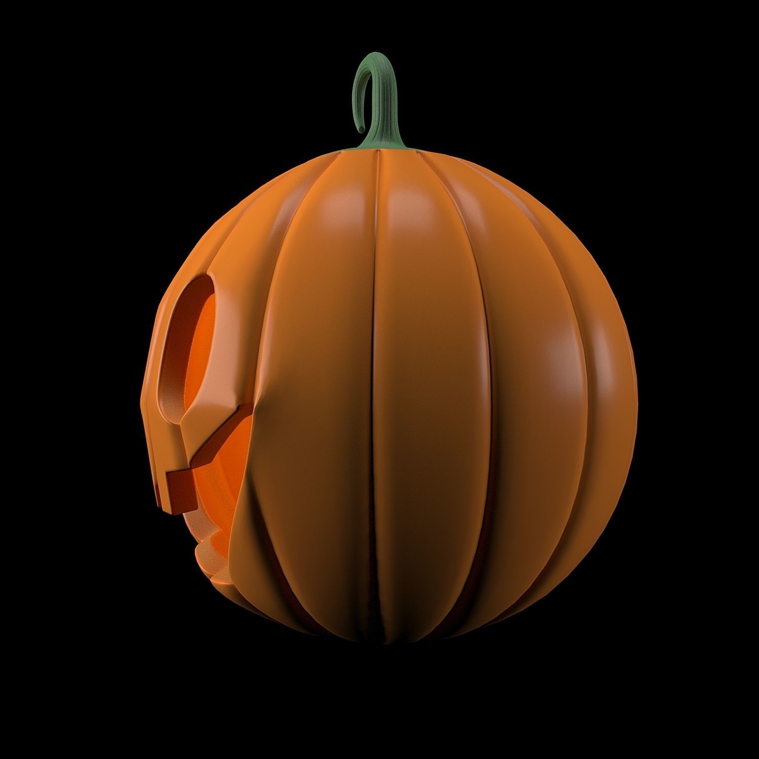 Pumpkins for Halloween 3D model_10