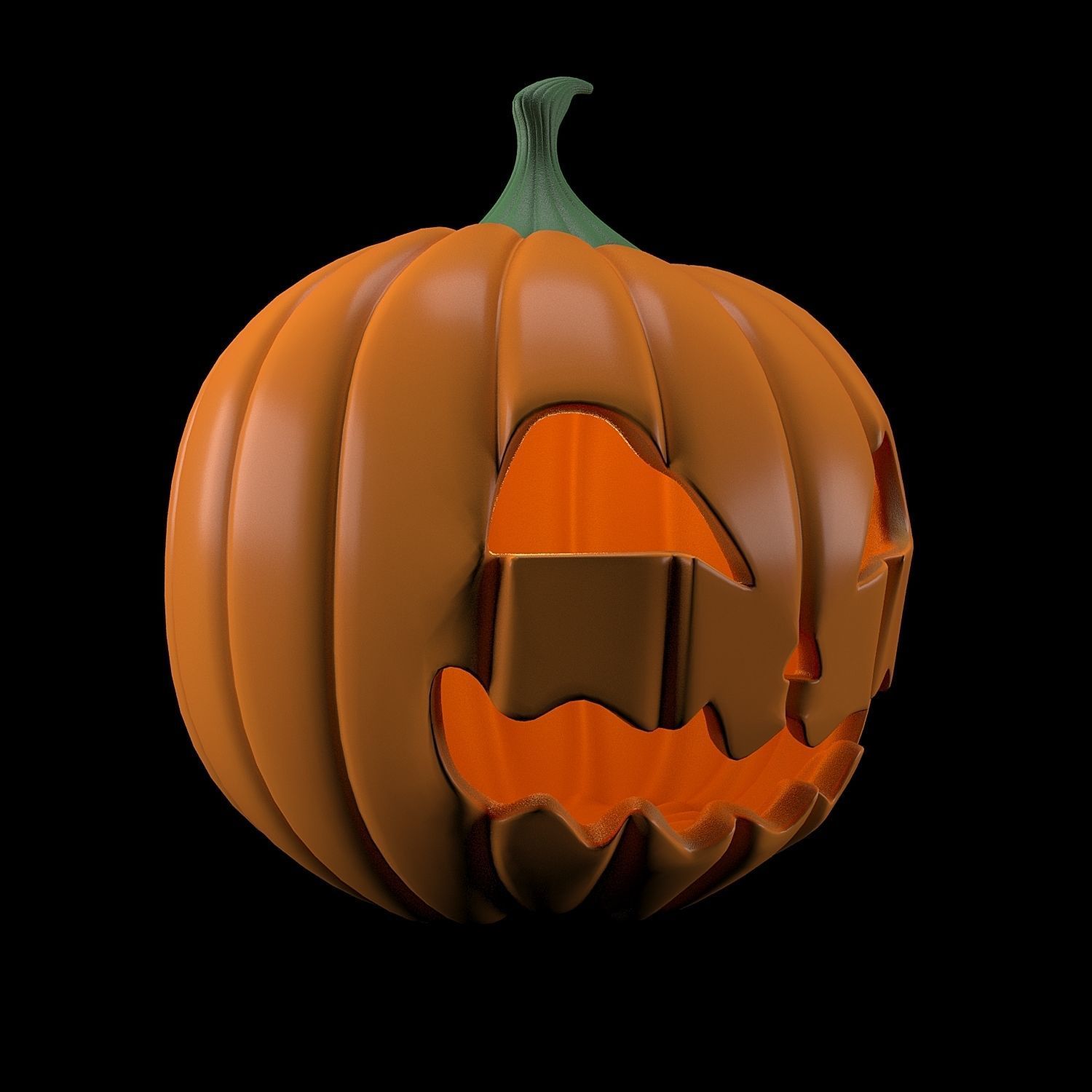 Pumpkins for Halloween 3D model_13