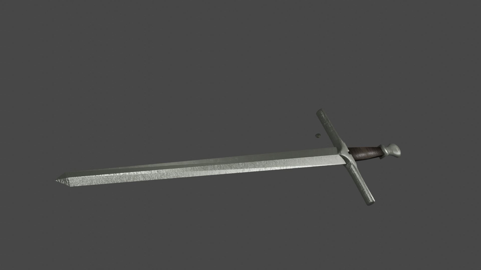 Medieval Long Sword Free low-poly 3D model_4