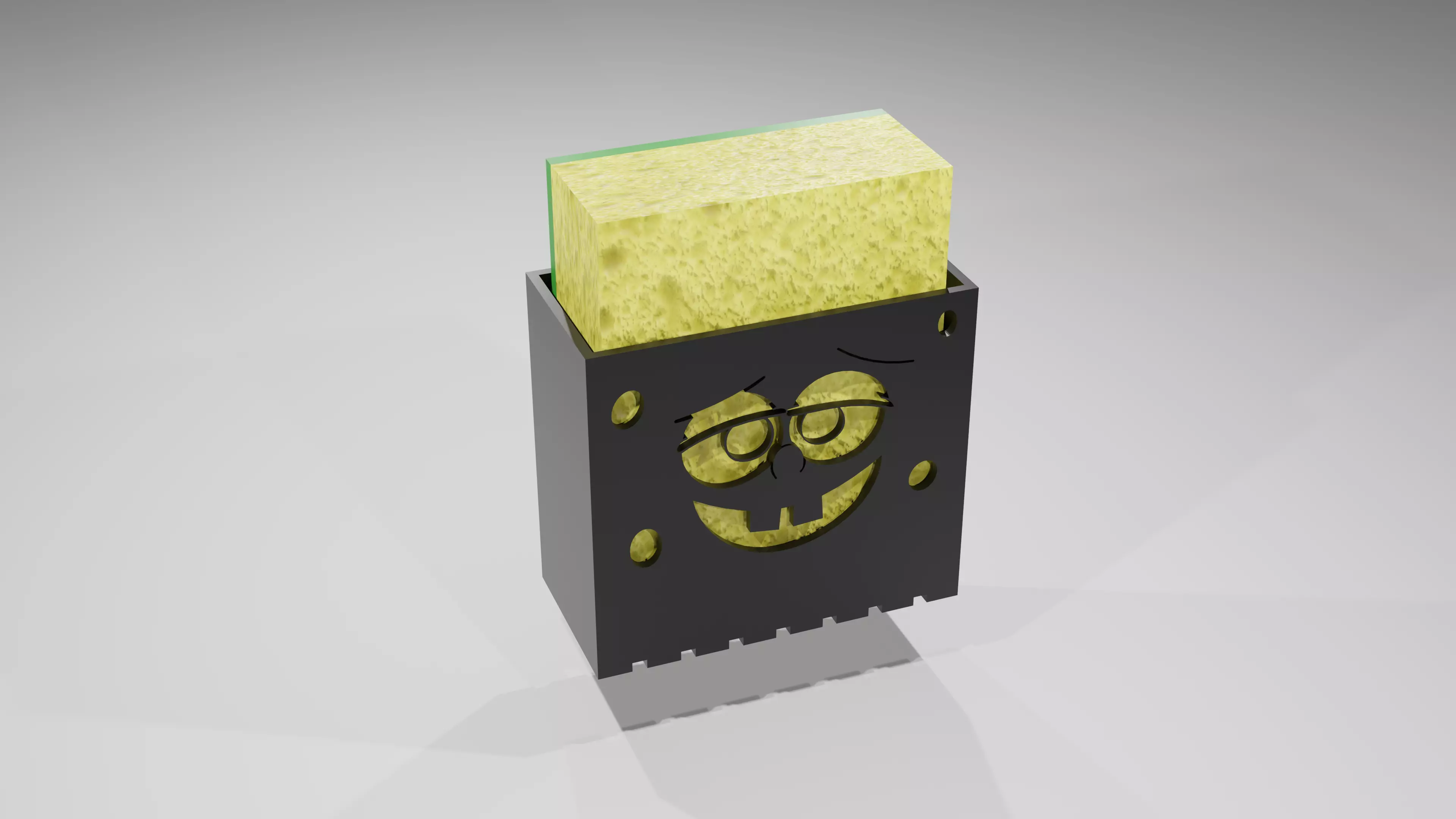 Spongebob Sponge Holder 3D print model_0