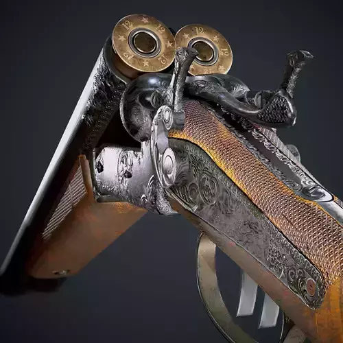 DoubleBarrel Shotgun Ornamented