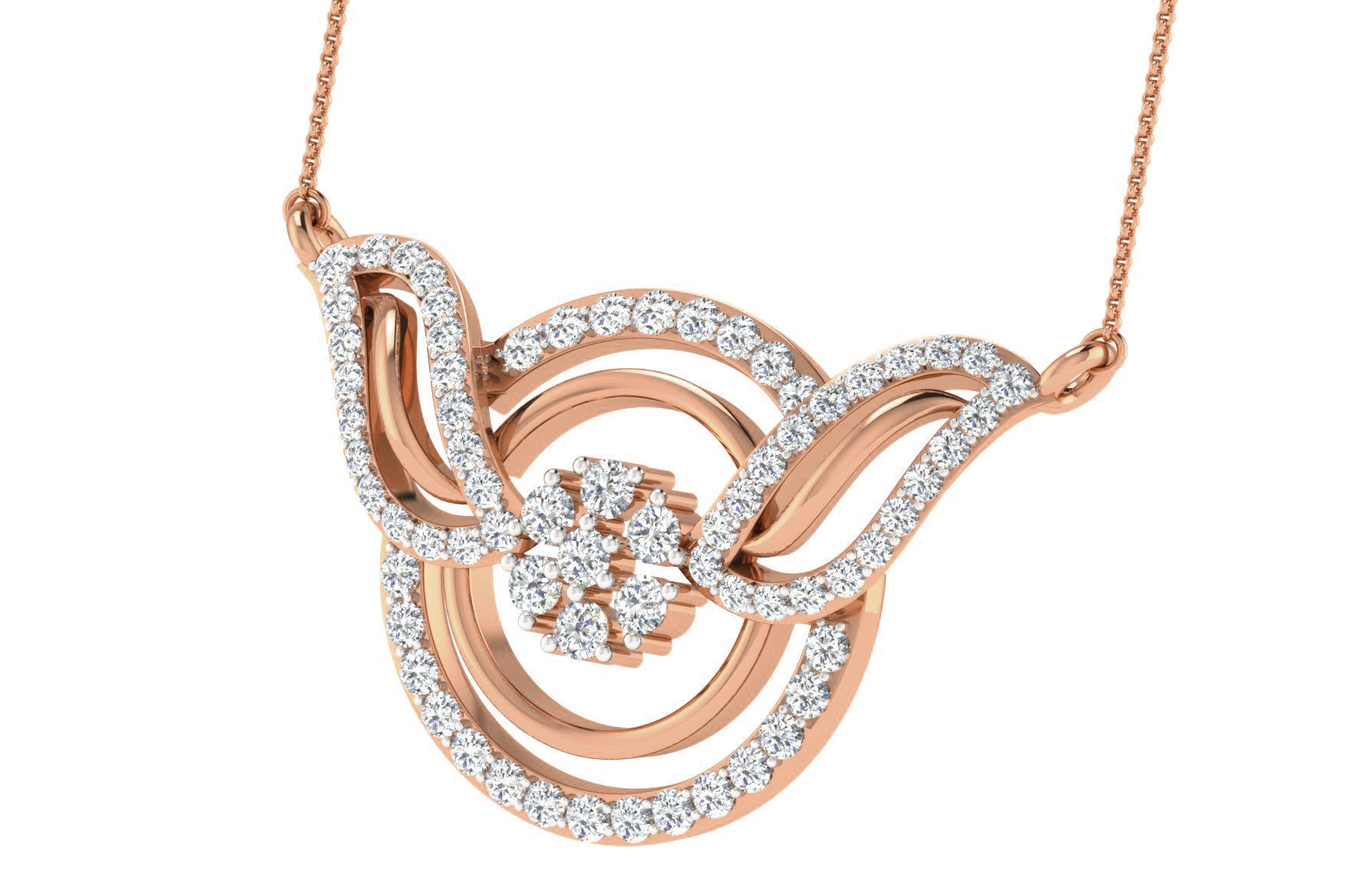 Women pendant-earrings set 3dm render detail 3D print model_5