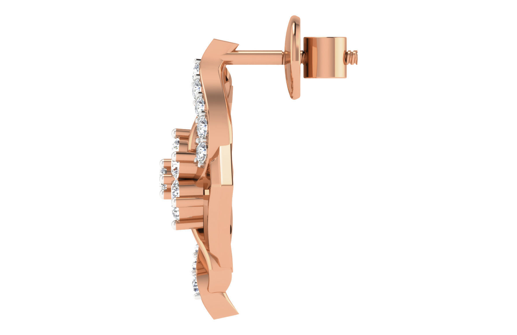 Women pendant-earrings set 3dm render detail 3D print model_3