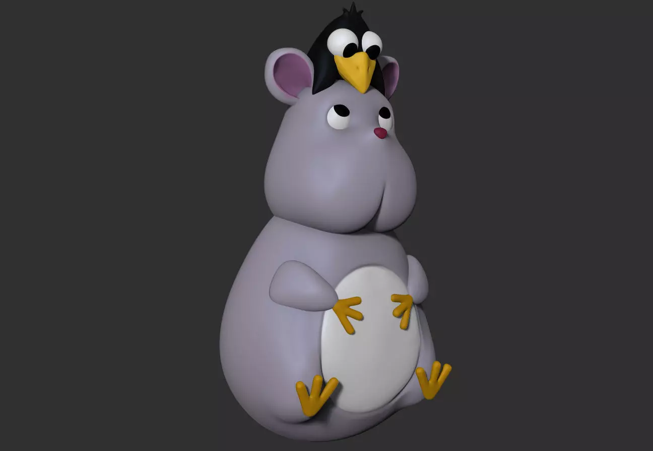 Boh Mouse Christmas Tree Ornament 3D print model_0