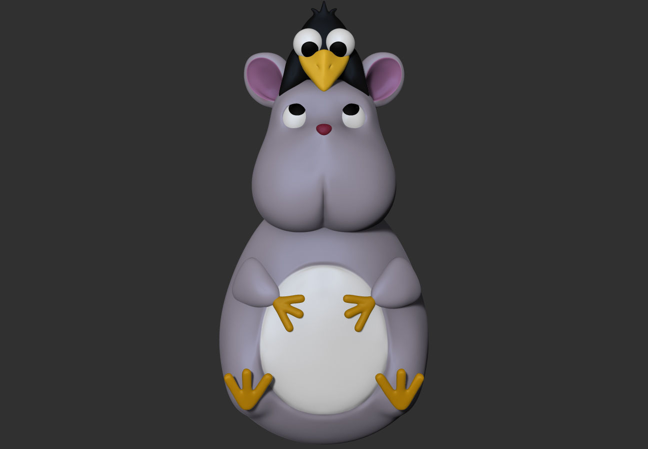 Boh Mouse Christmas Tree Ornament 3D print model_4