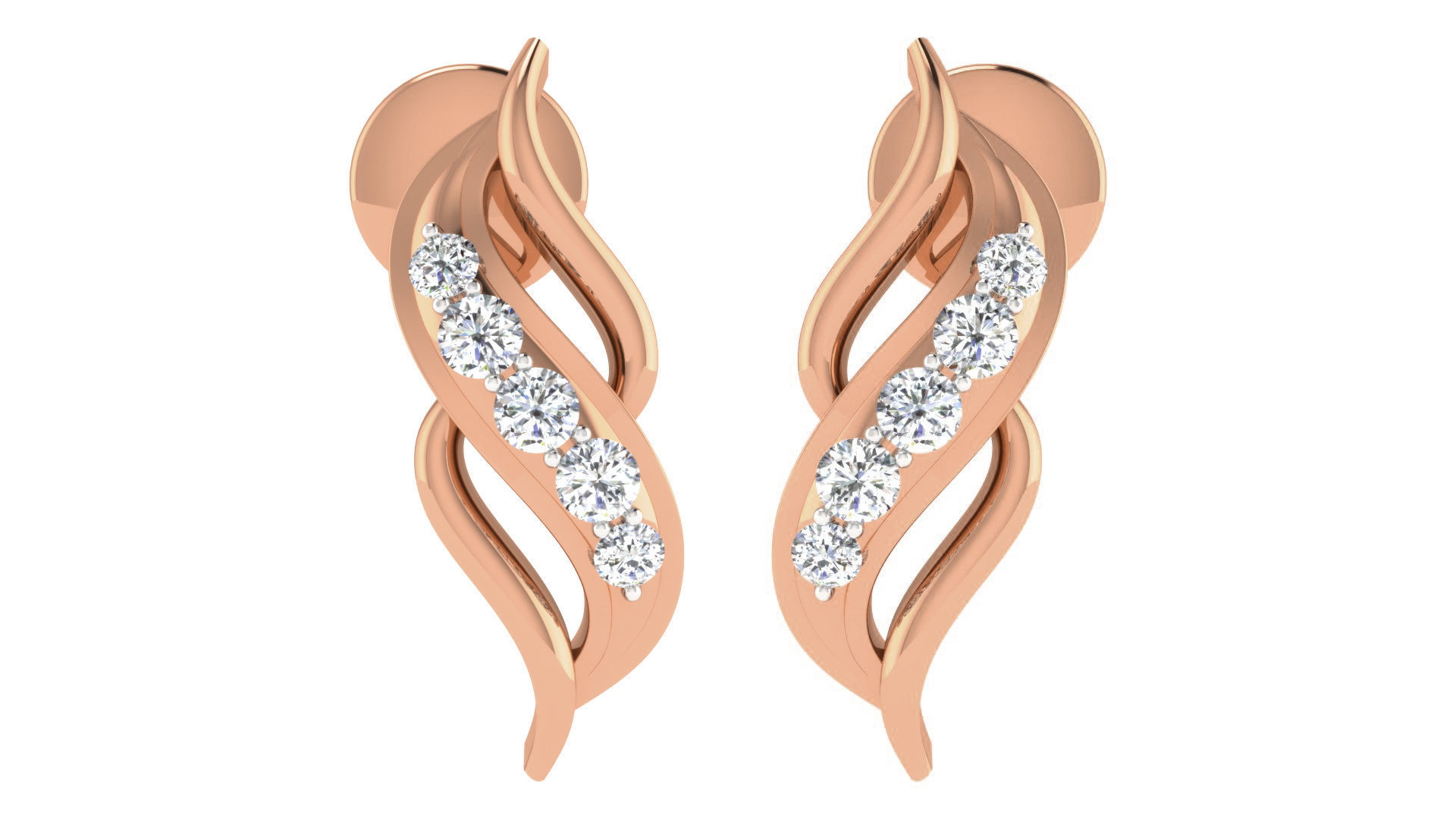 Women pendant-earrings set 3dm stl render detail 3D print model_2