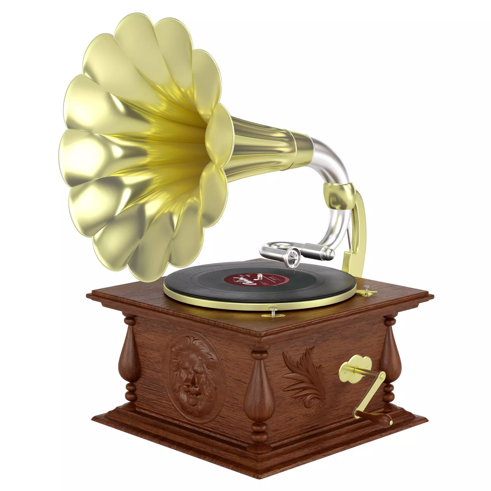 Grammafon gramophone 3D model_0