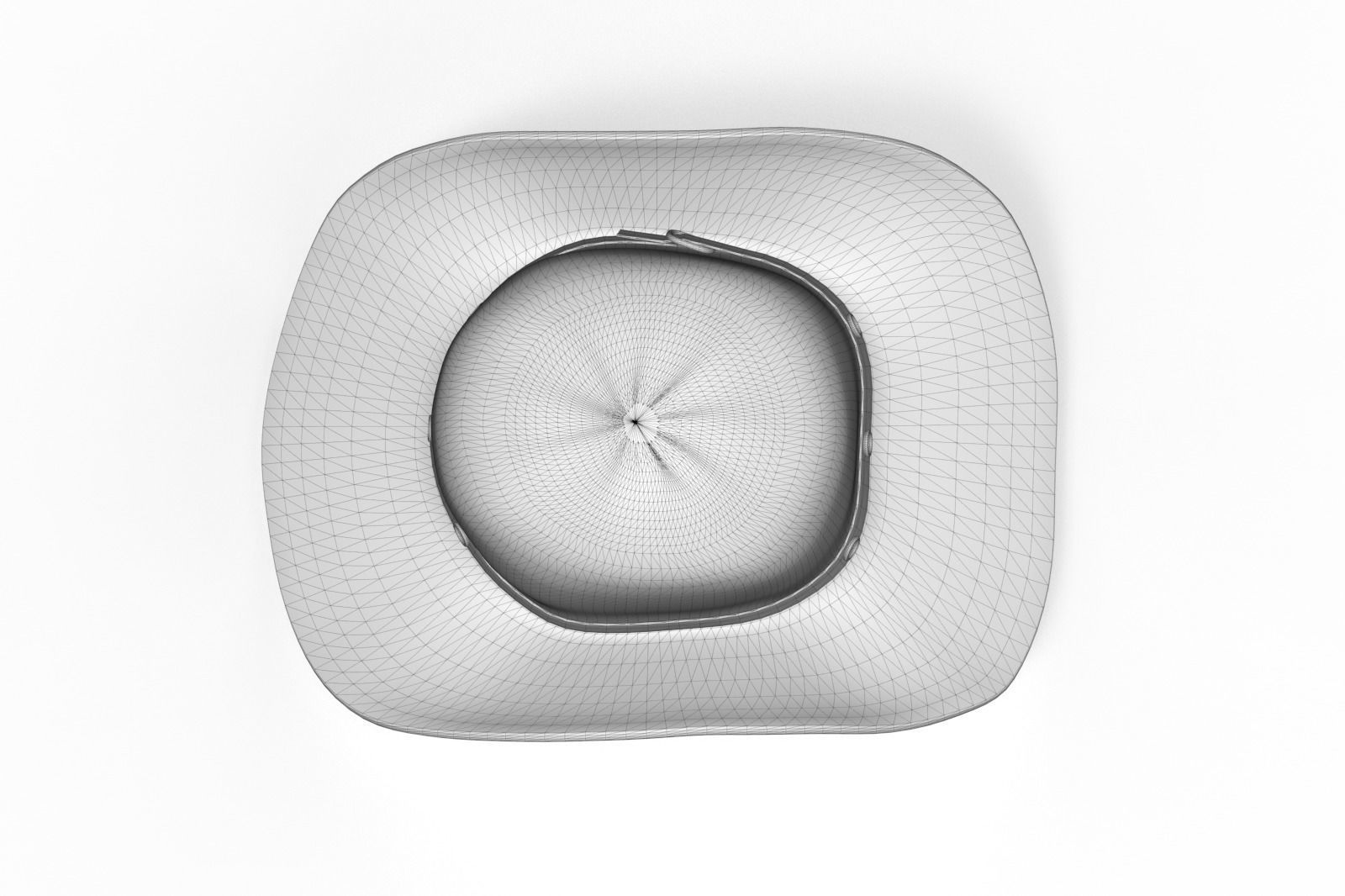 cowboy hat Low-poly 3D model_9