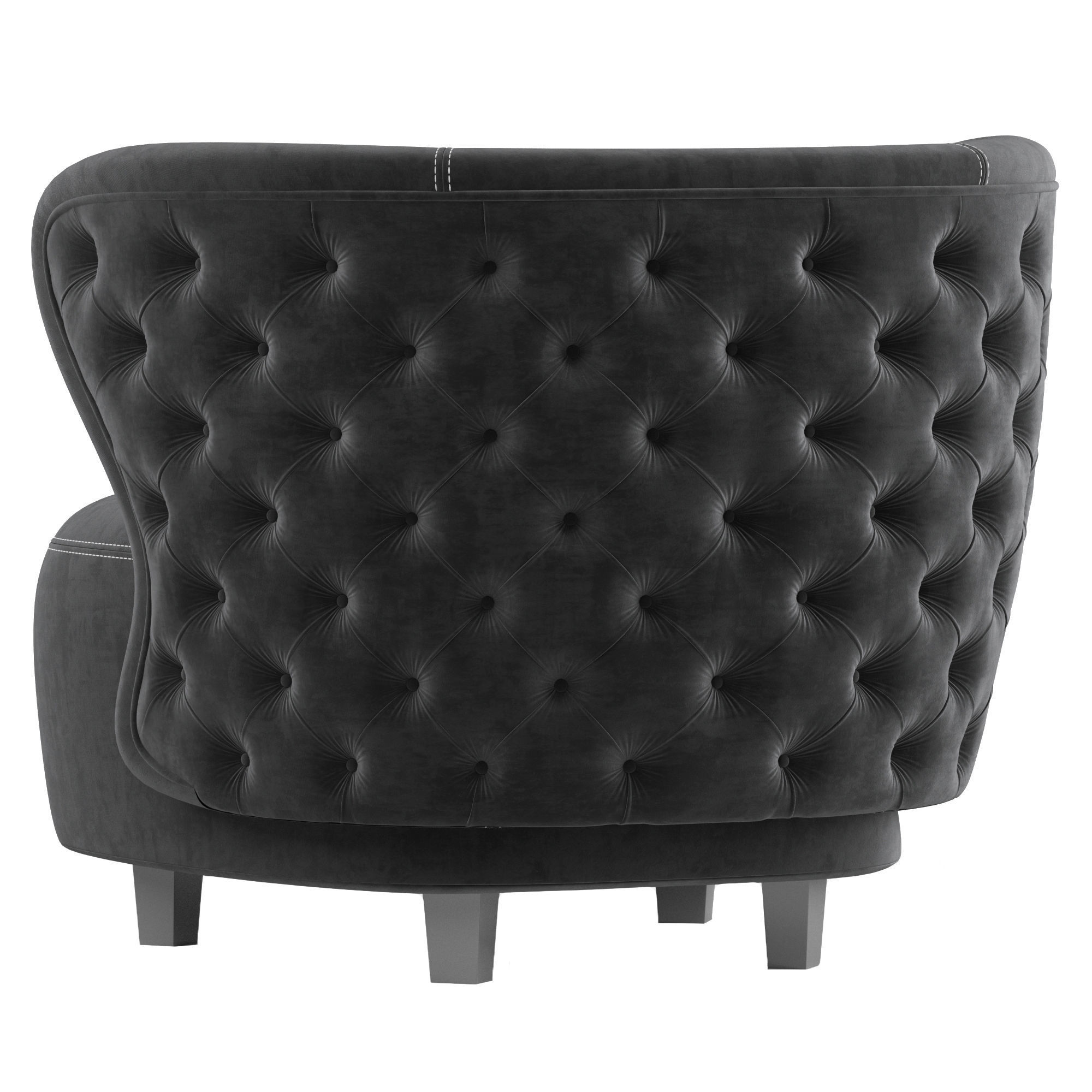 Heritage armchair ANNABELLE 3D model_2