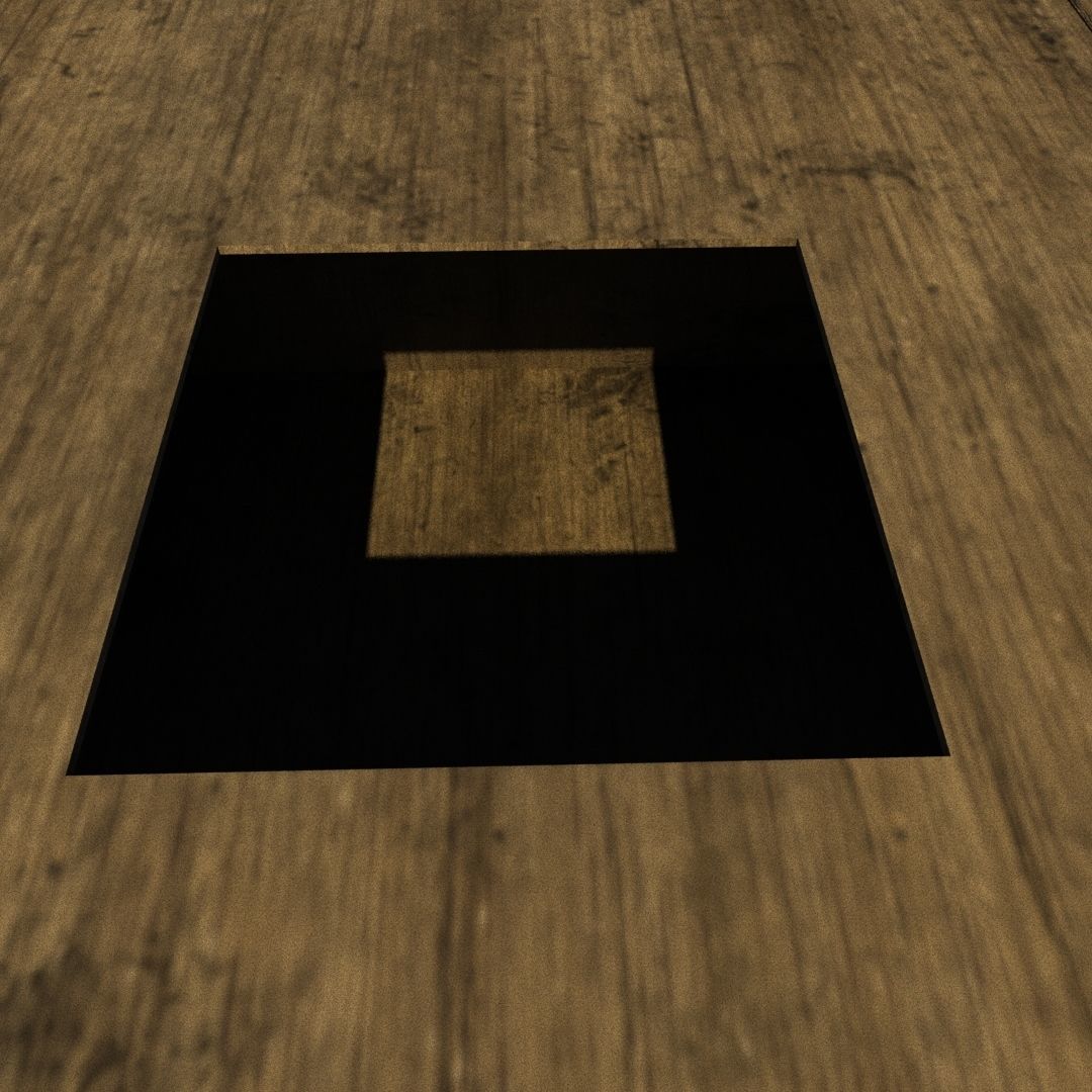 woody room Low-poly 3D model_6