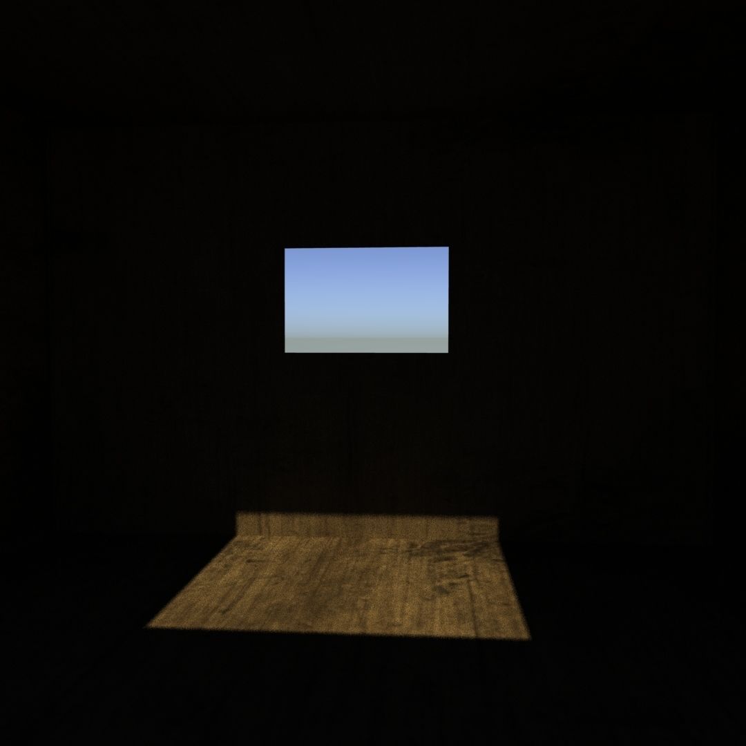 woody room Low-poly 3D model_5