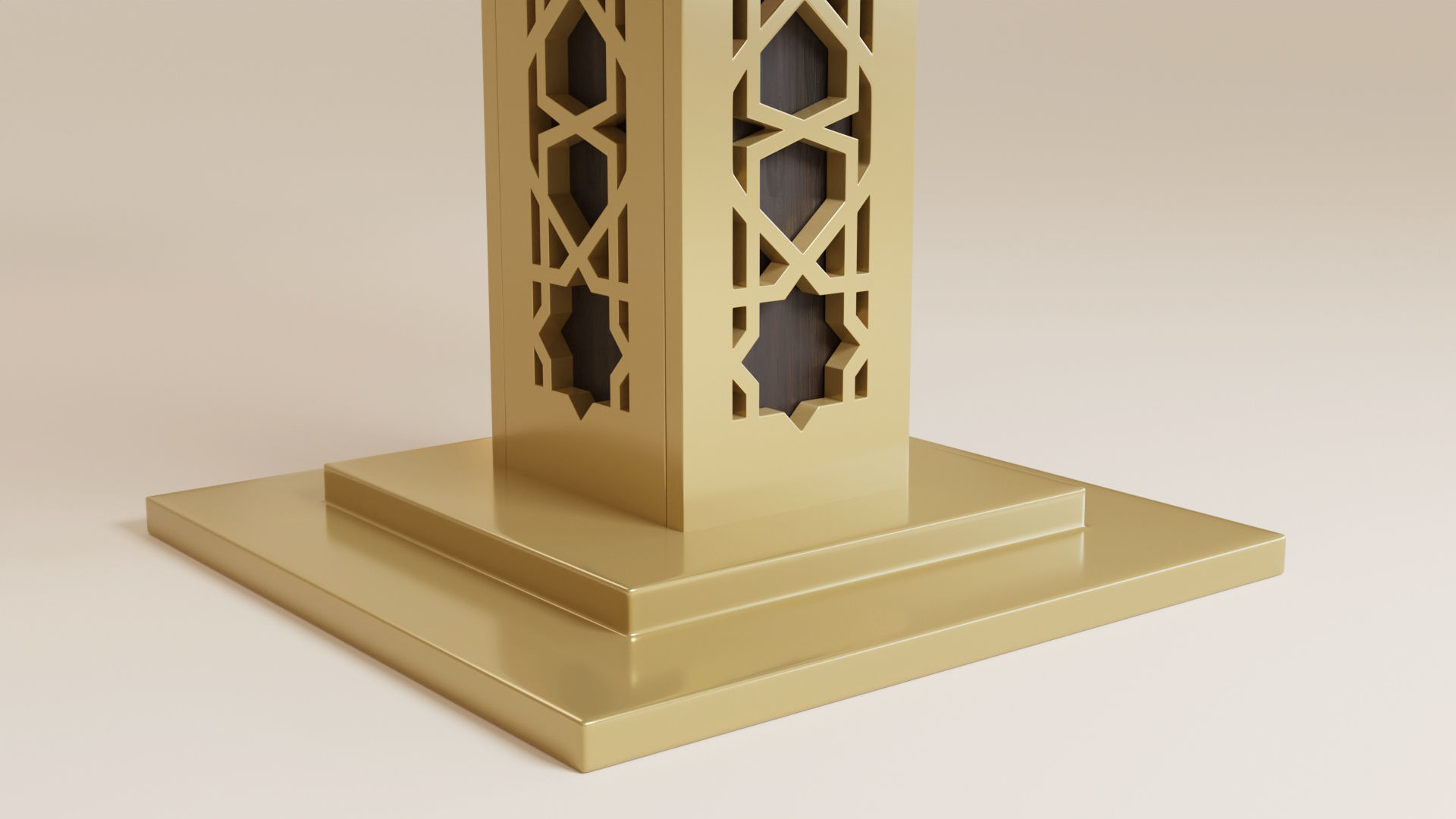 Islamic Arabesque Bookstand for Reading 3D model_1