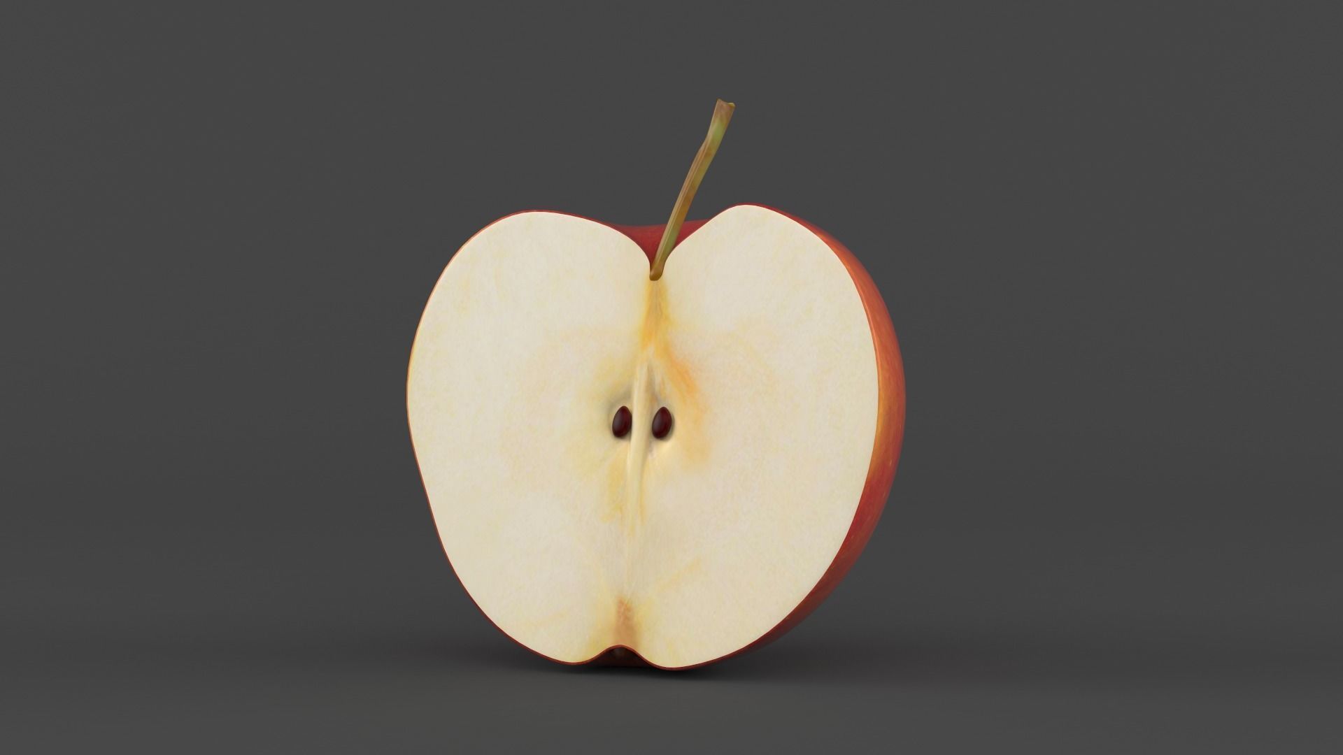 Apple Fruit 3D model_3