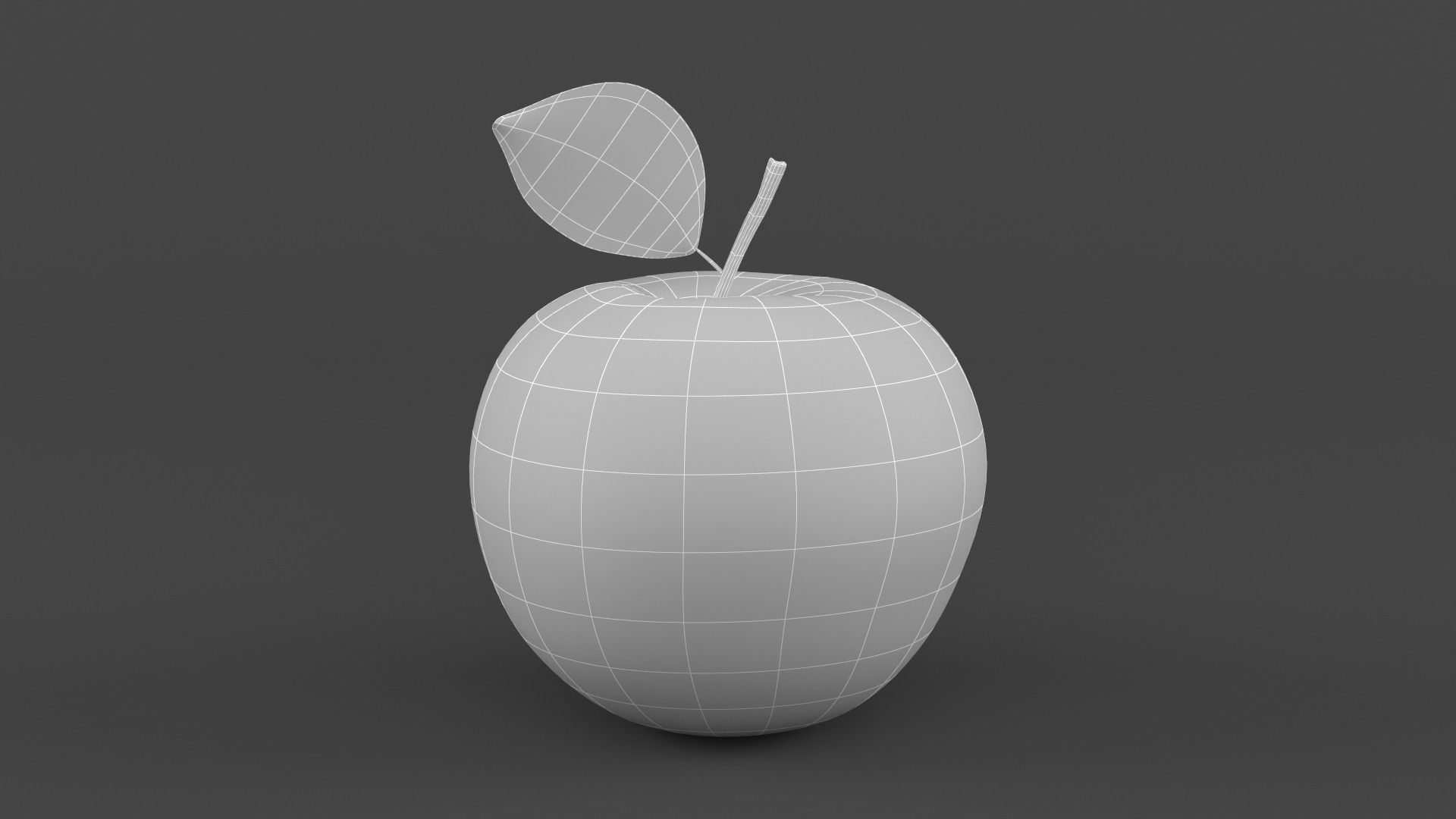Apple Fruit 3D model_7