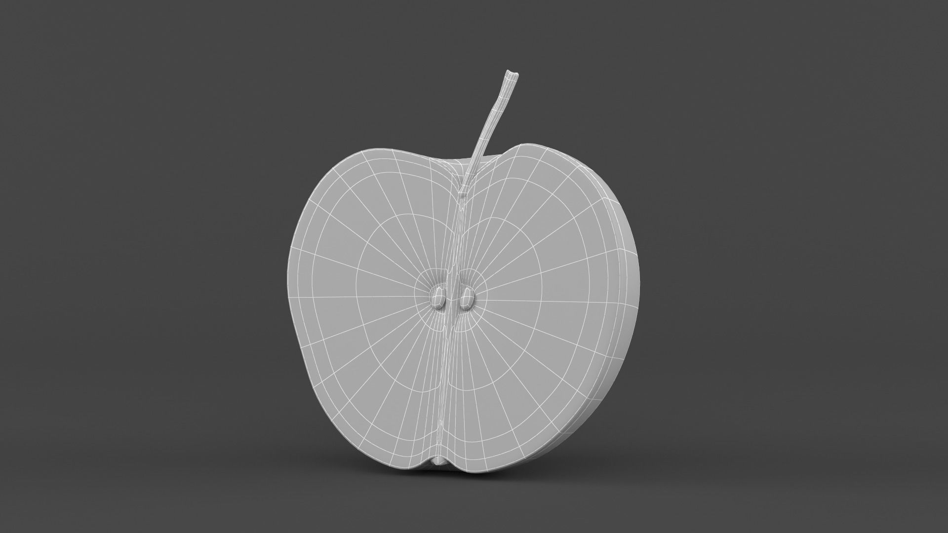 Apple Fruit 3D model_11