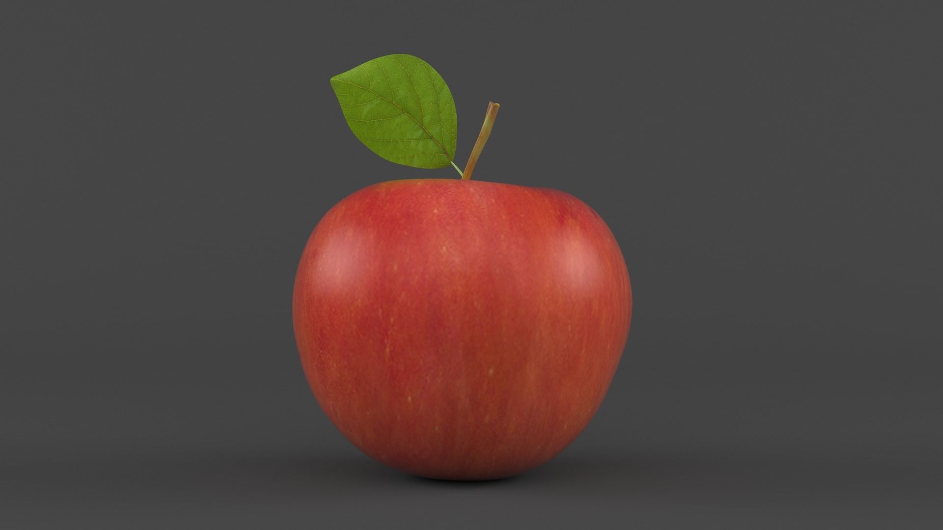 Apple Fruit 3D model_1