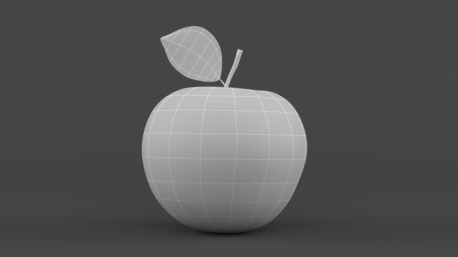Apple Fruit 3D model_9