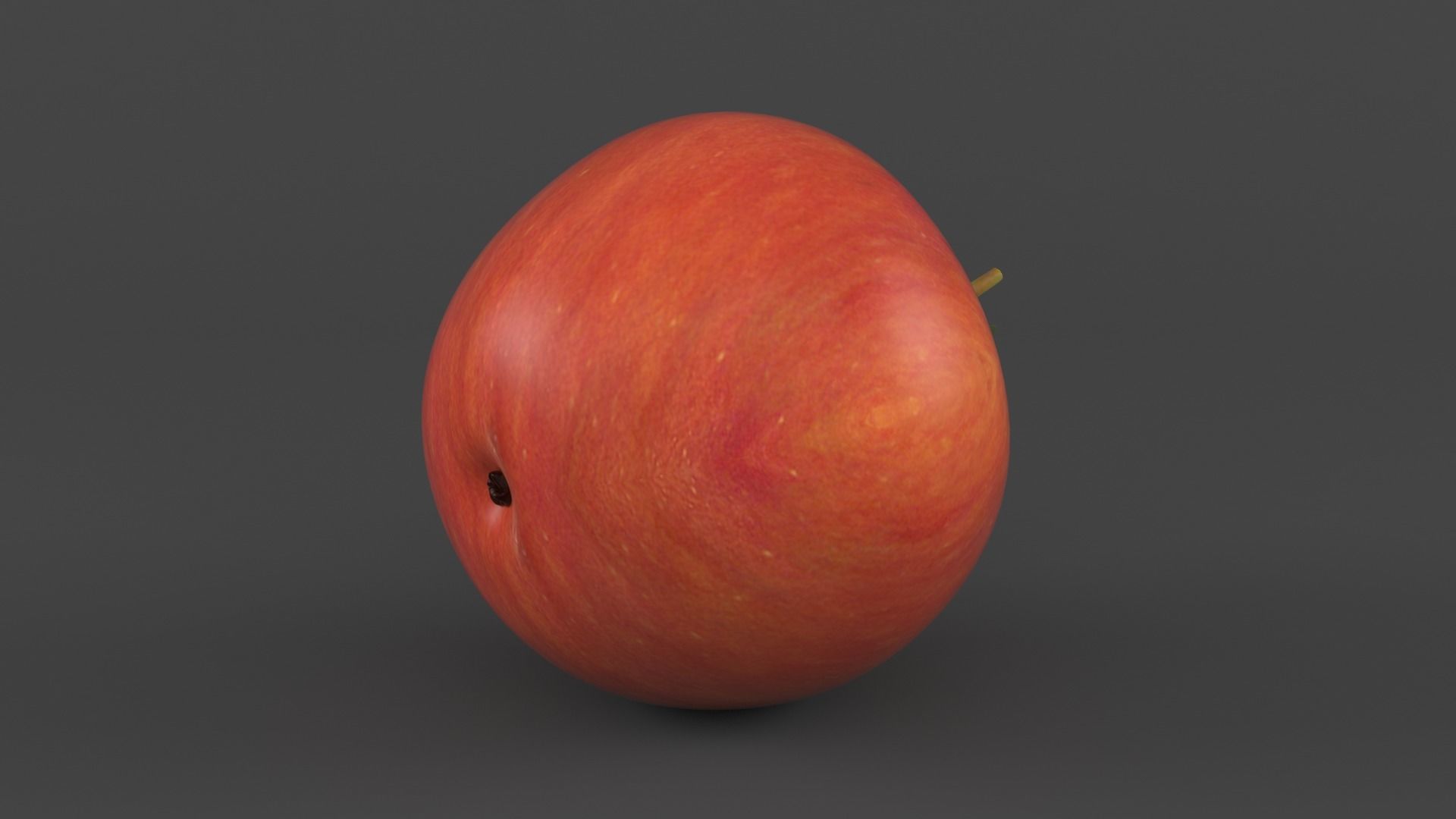 Apple Fruit 3D model_4