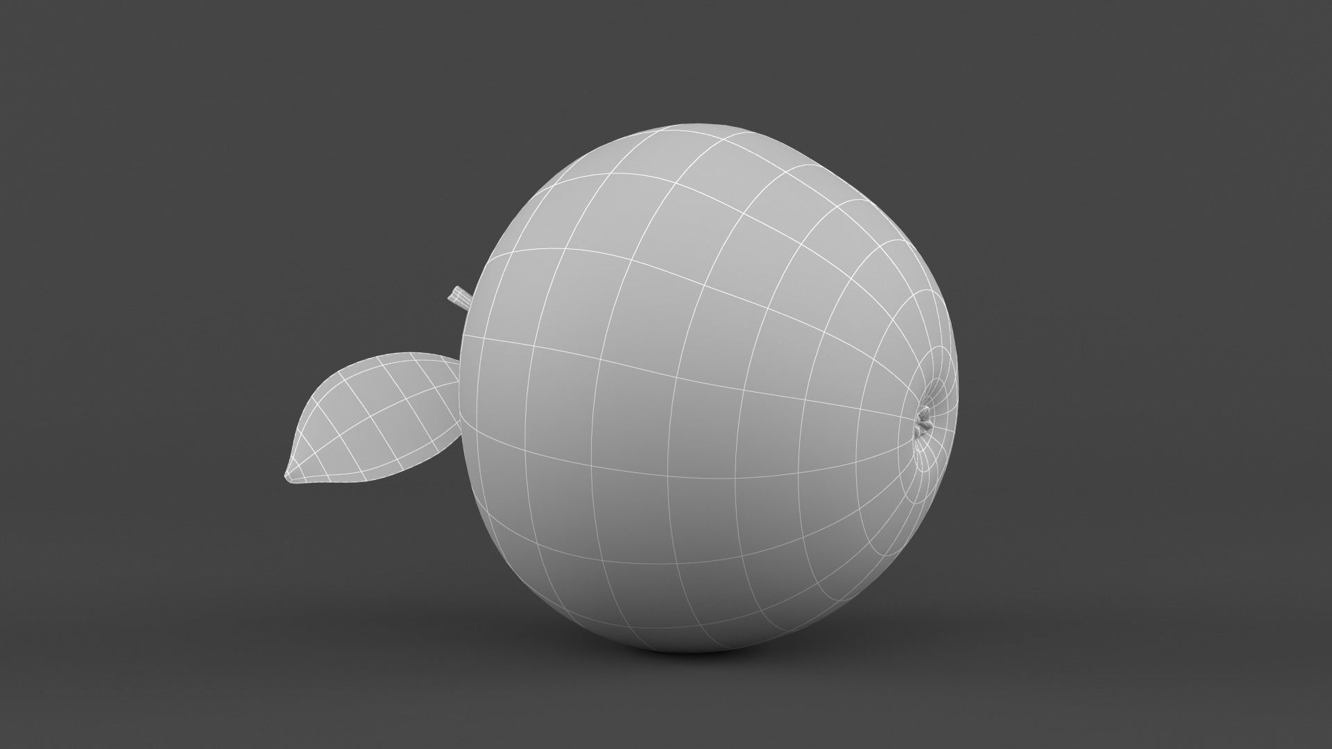 Apple Fruit 3D model_8