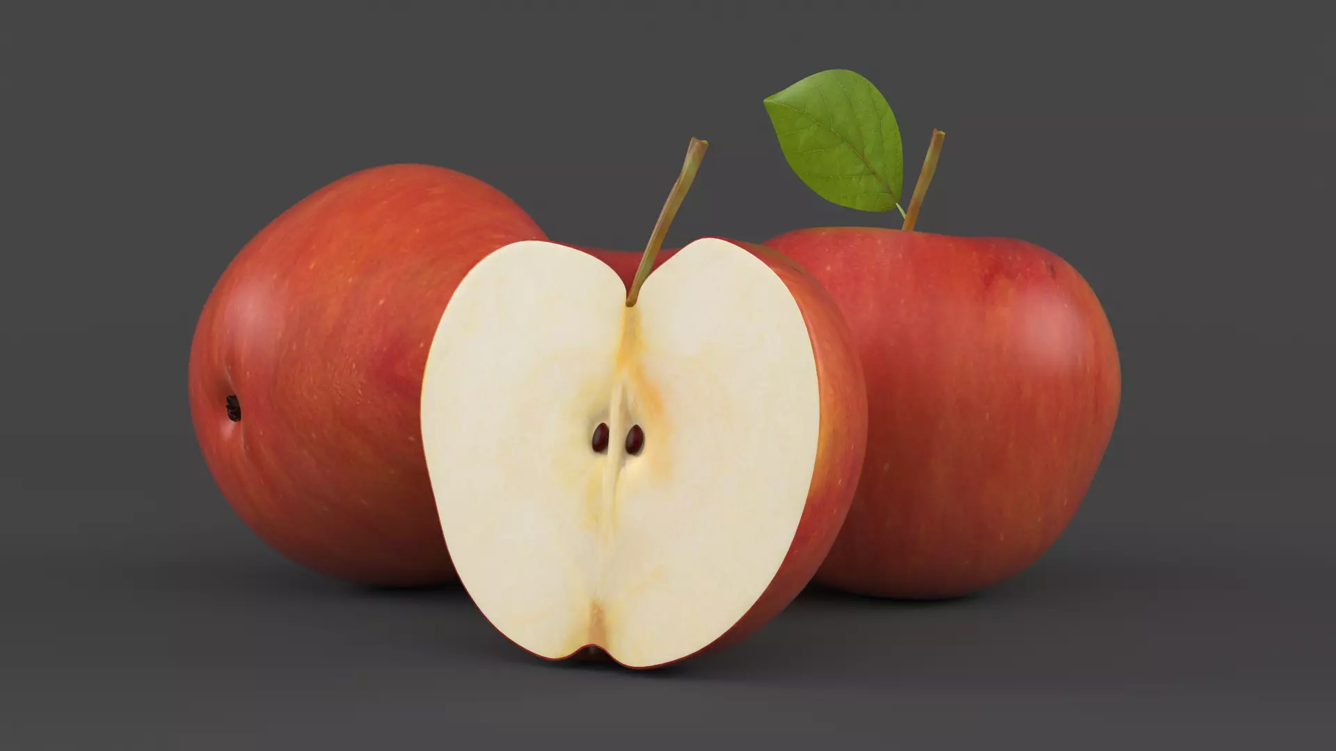 Apple Fruit 3D model_0
